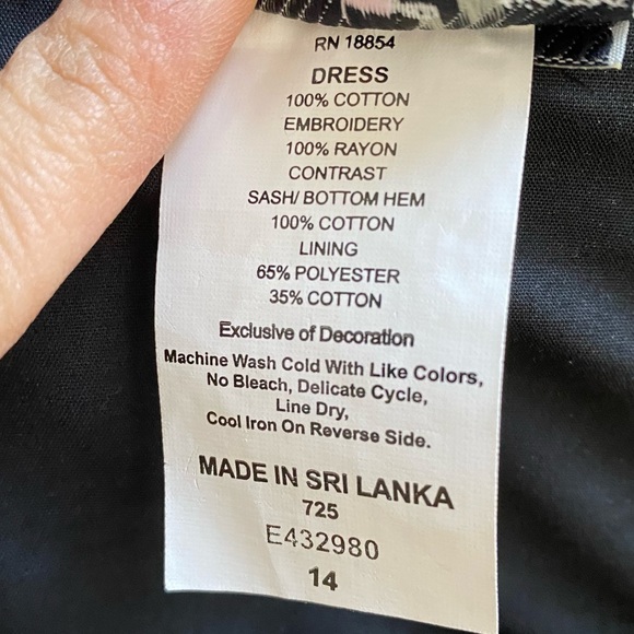 RARE EDITIONS BLACK AND YELLOW BUTTERFLY FLOWER DRESS - Picture 8 of 9